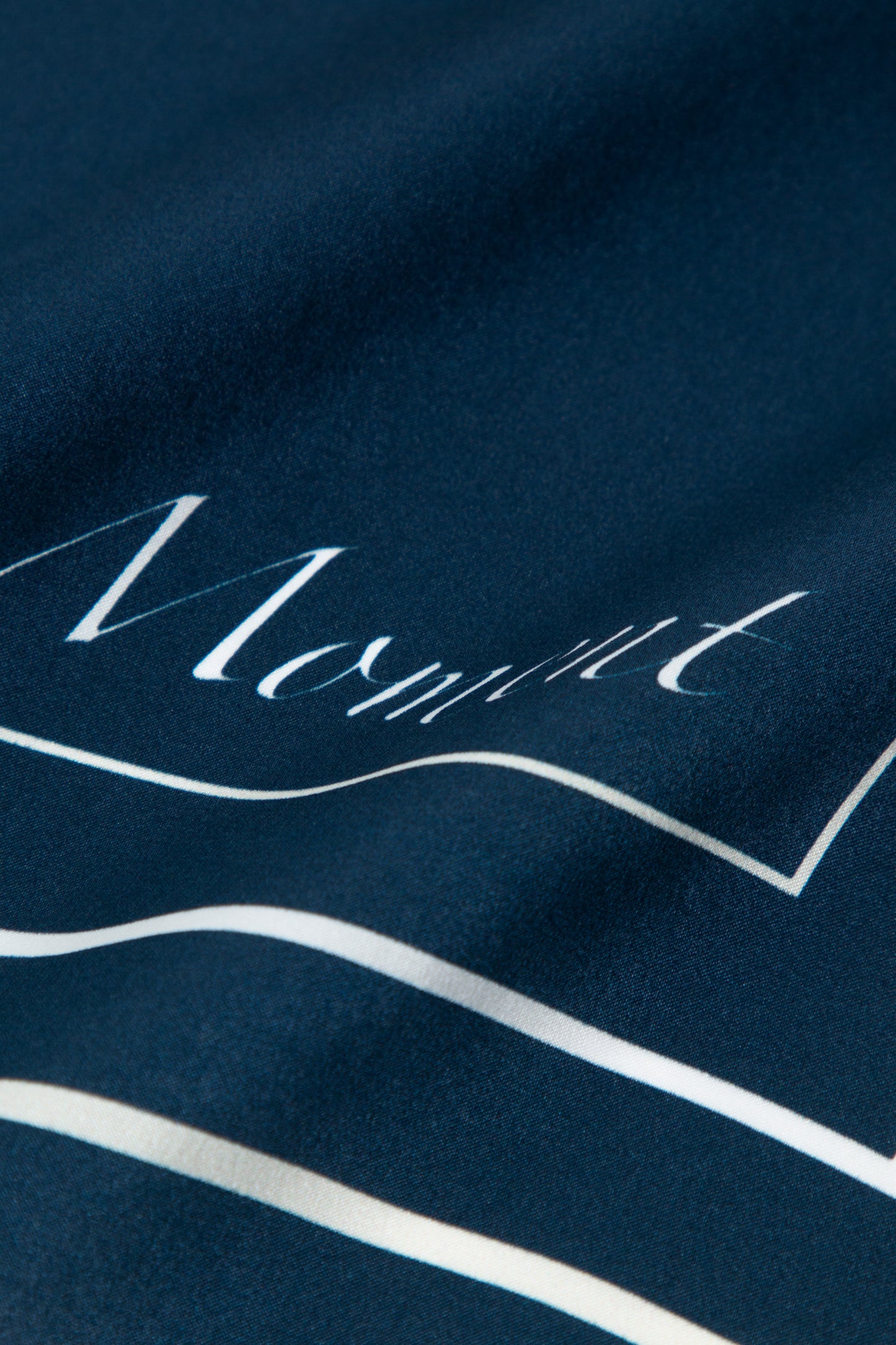 Navy Strips Square Scarf