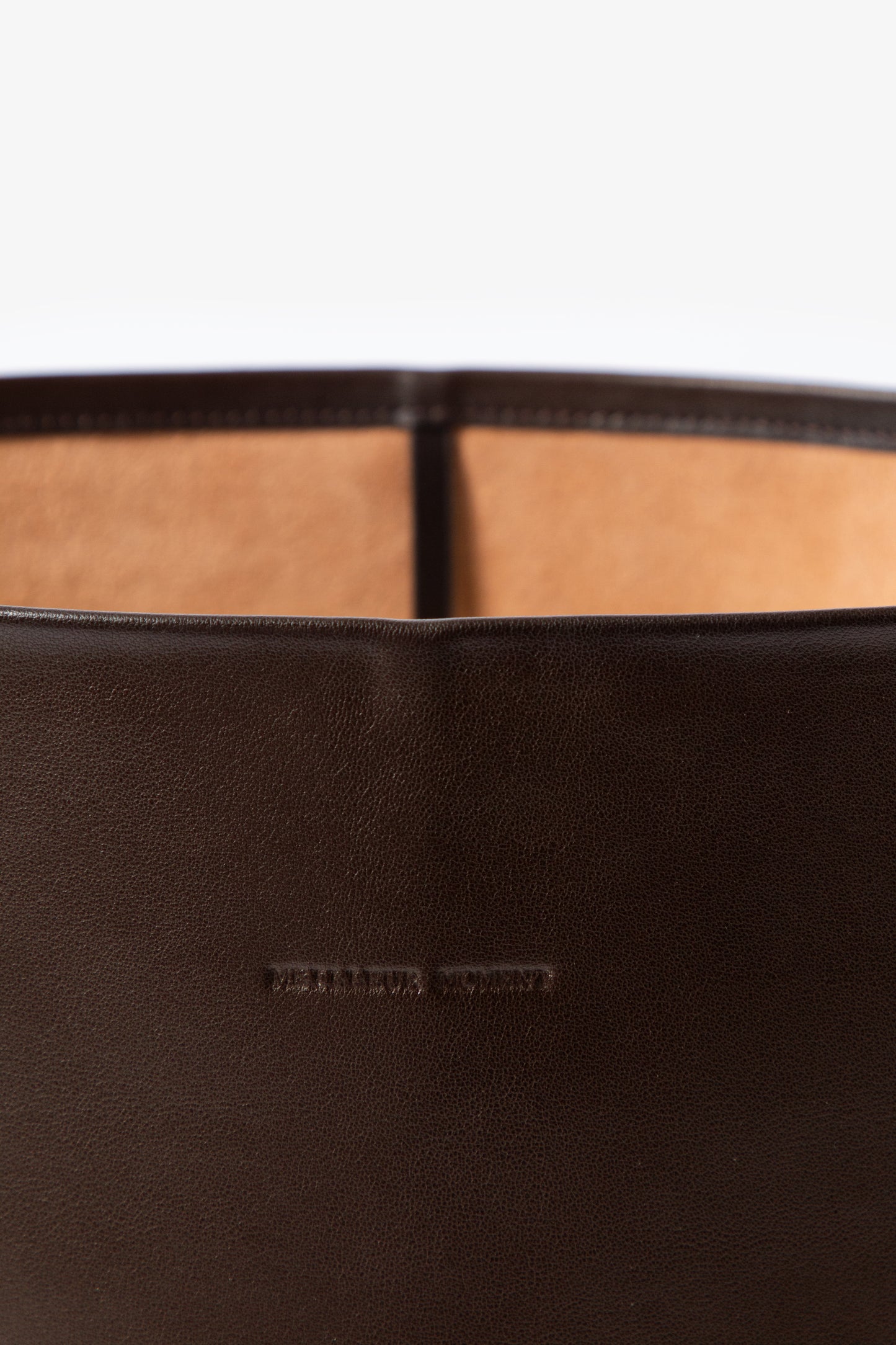 Minimal Leather Shoulder Bag