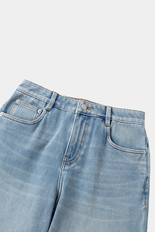 Load image 1 in gallery view. Wide-Leg Stretch Jeans