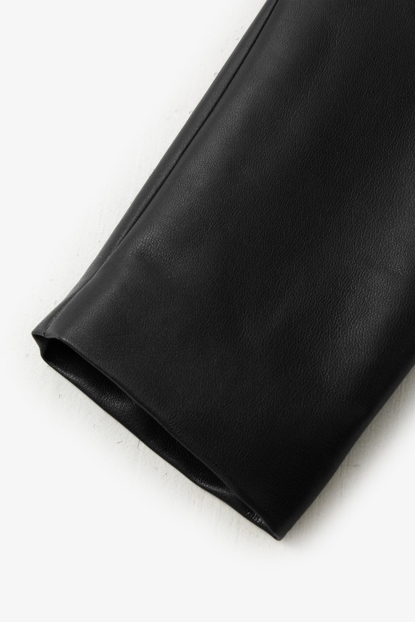 Cropped Faux-Leather Zip Jacket