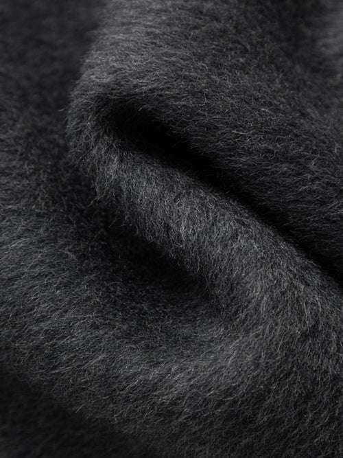 Load image 1 in gallery view. Scarf-Neck Wool-Blend Coat
