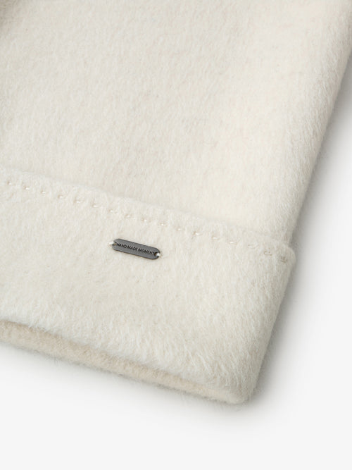 Load image 1 in gallery view. Hooded Belted Wool-Blend Coat