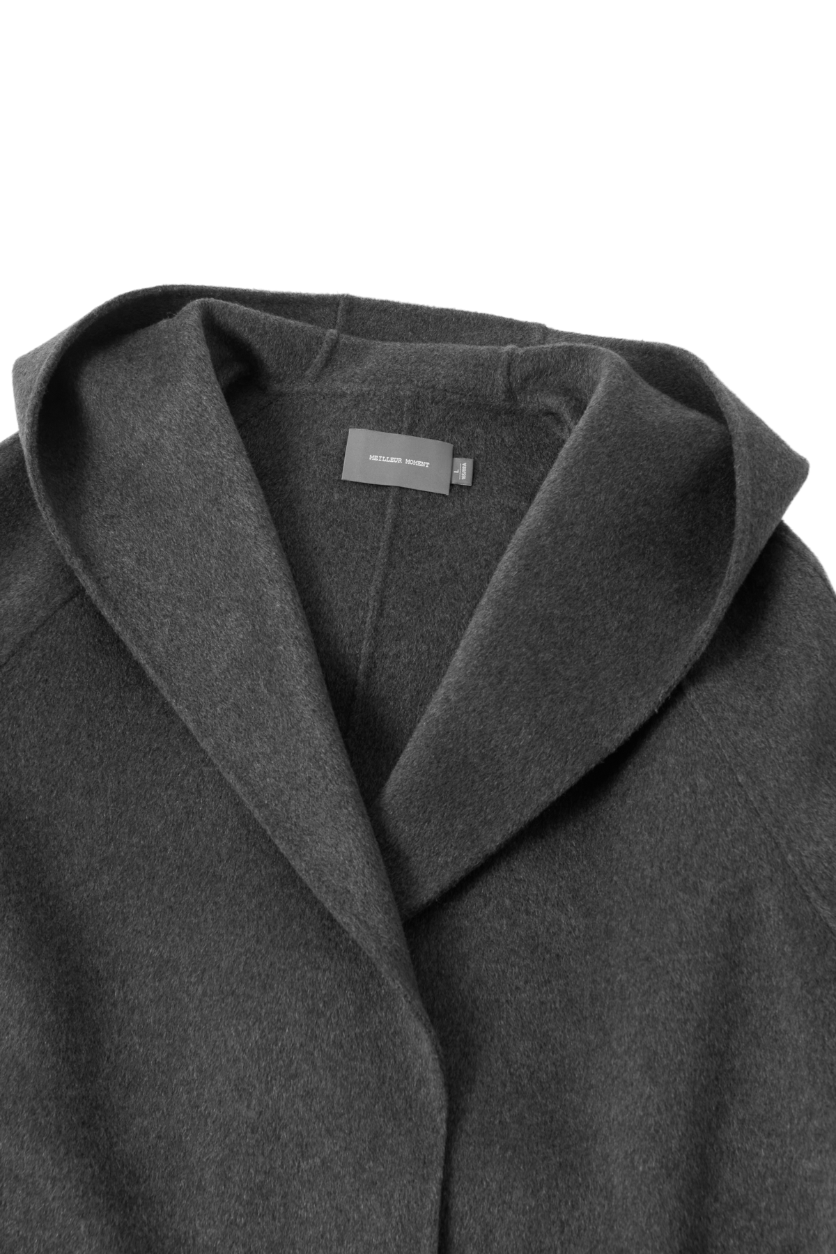 Oversized Hooded Cashmere Coat