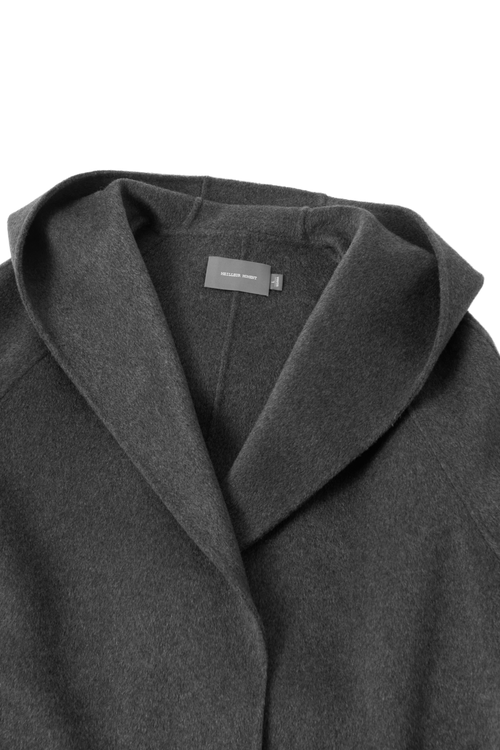 Load image 1 in gallery view. Oversized Hooded Cashmere Coat