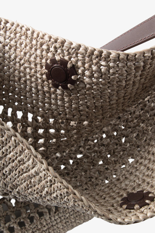 Load image 1 in gallery view. MM Straw Weave Bag