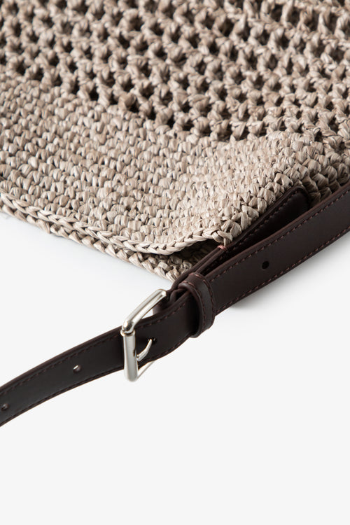 Load image 1 in gallery view. MM Straw Weave Bag
