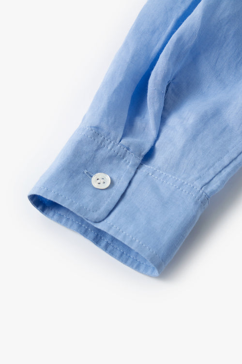 Load image 1 in gallery view. Pure Linen Relaxed Long-Sleeve Shirt