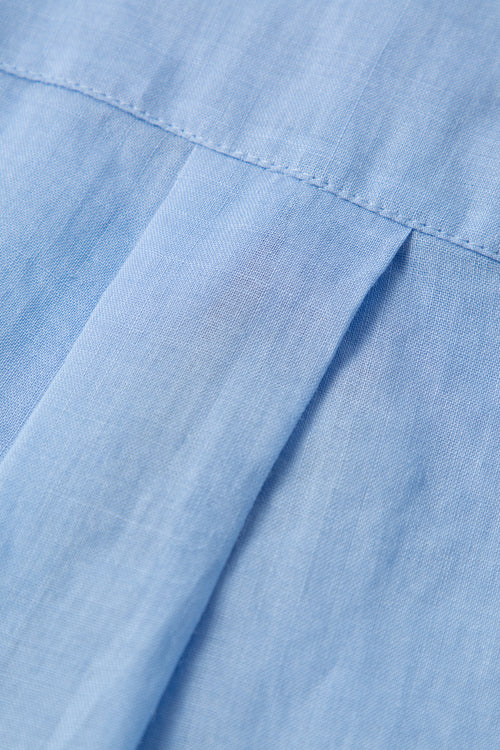 Load image 1 in gallery view. Pure Linen Relaxed Long-Sleeve Shirt