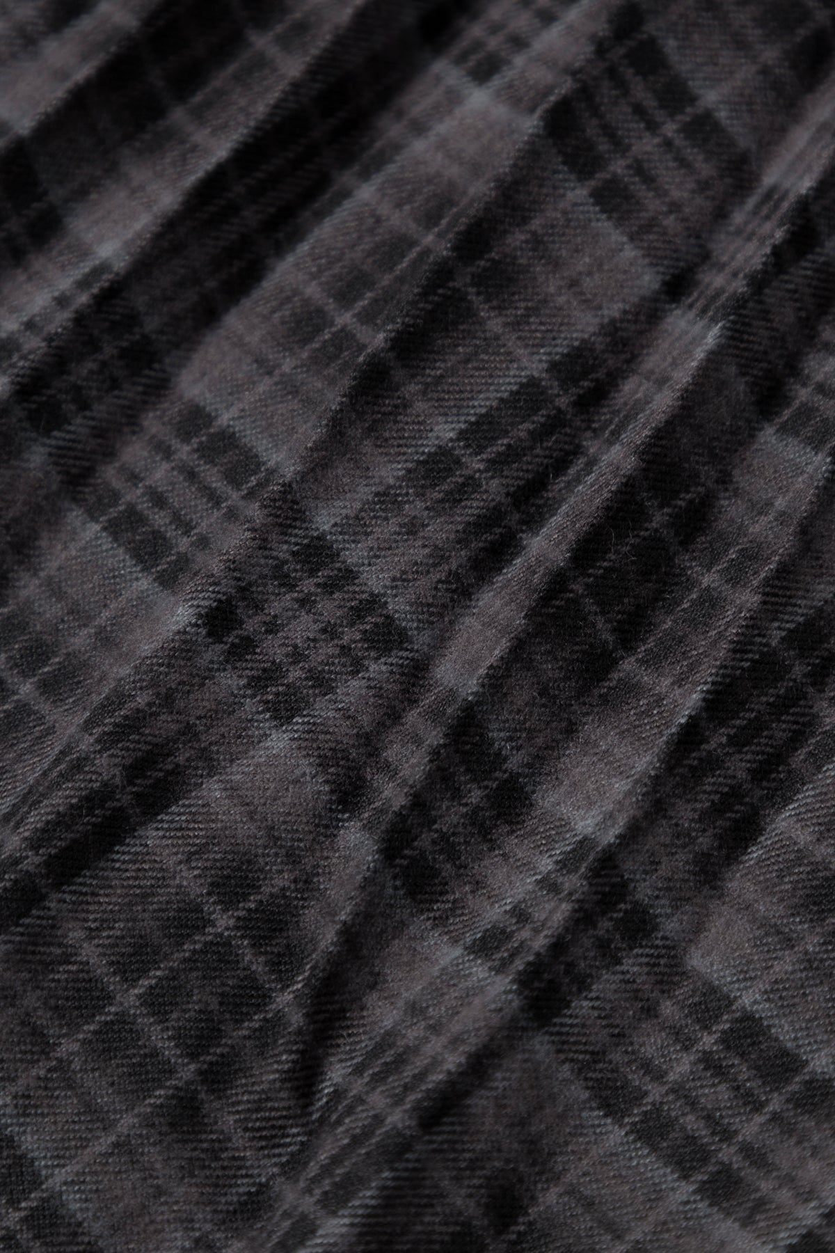 Plaid Pleated Midi Skirt