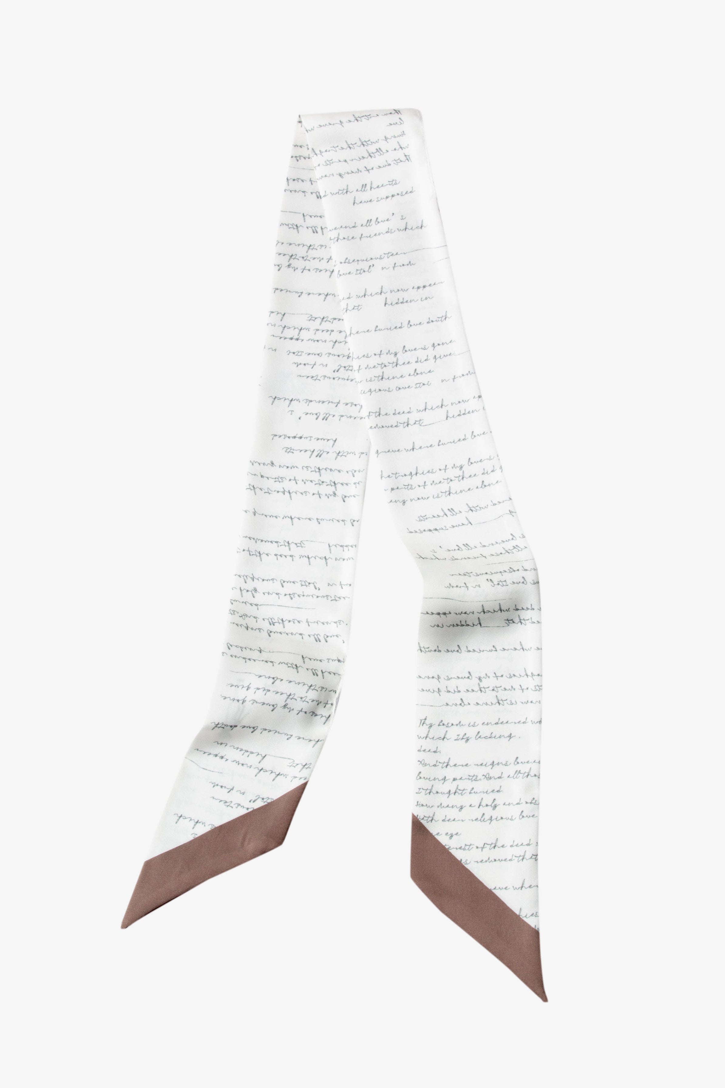 Script Print Square Scarf