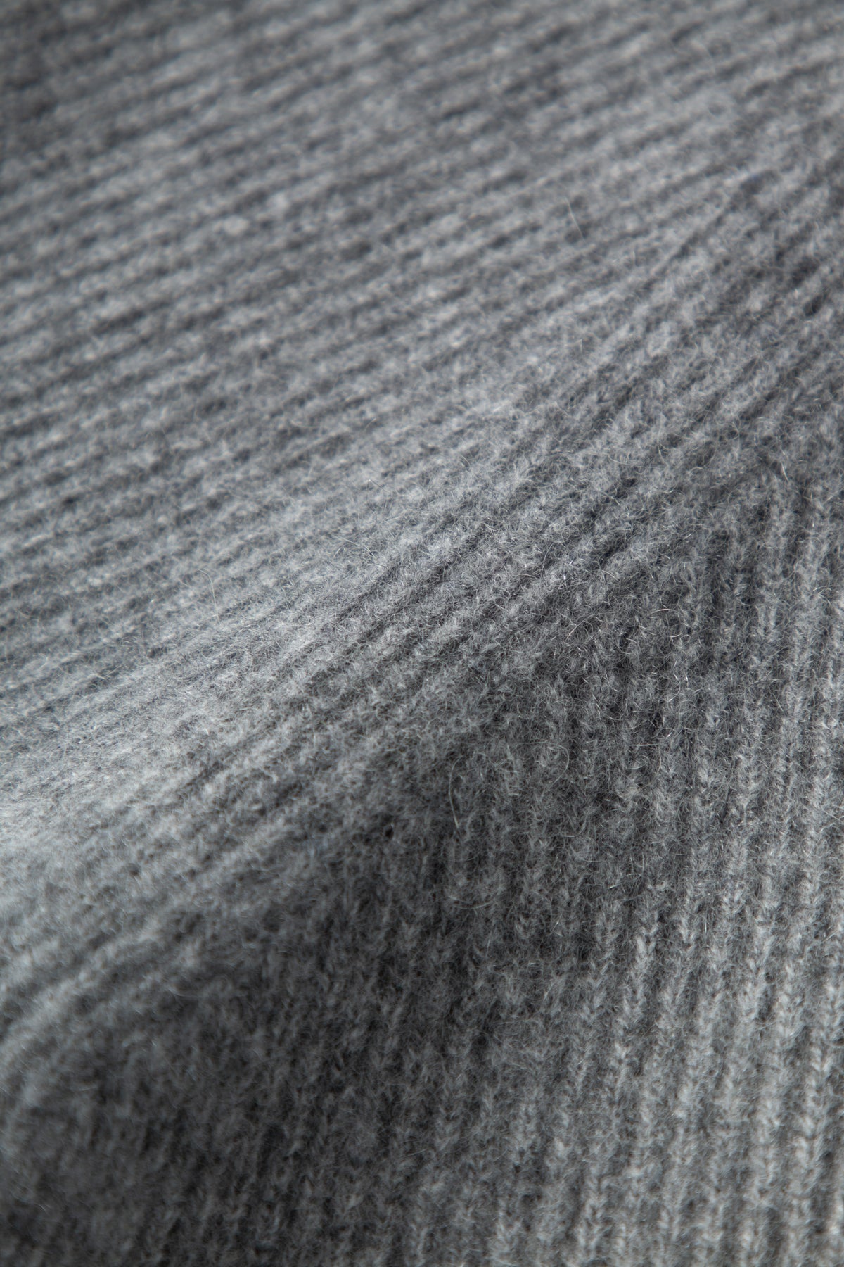 Cashmere Rib-Knit Hooded Sweater