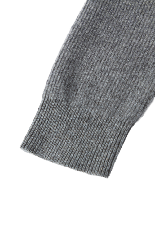 Load image 1 in gallery view. Cashmere Rib-Knit Hooded Sweater