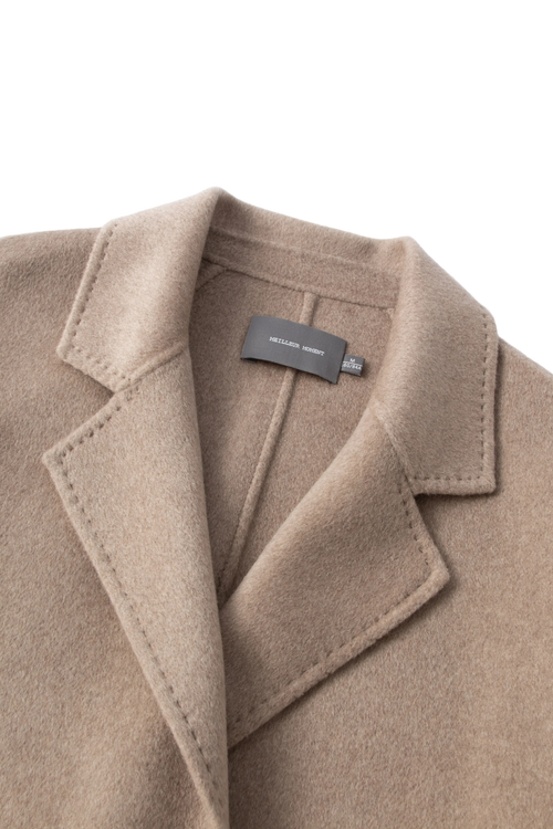 Load image 1 in gallery view. Cashmere Belted Wrap Coat