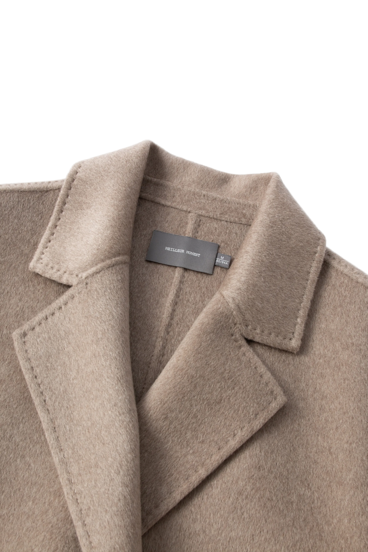 Notched Lapel Cashmere Coat