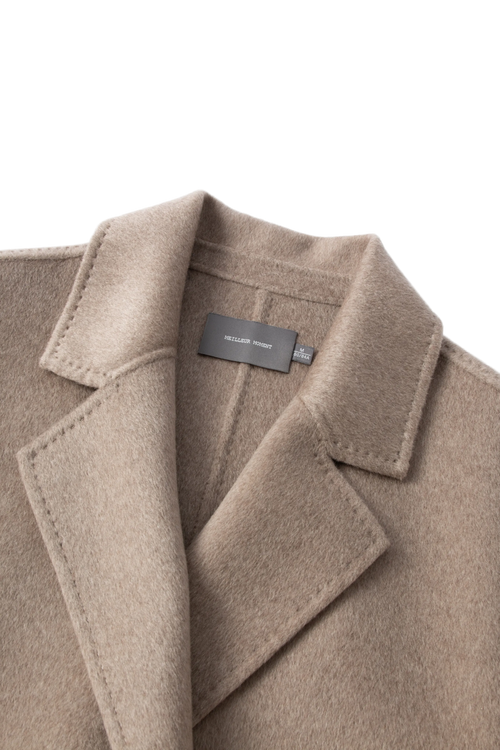 Load image 1 in gallery view. Notched Lapel Cashmere Coat