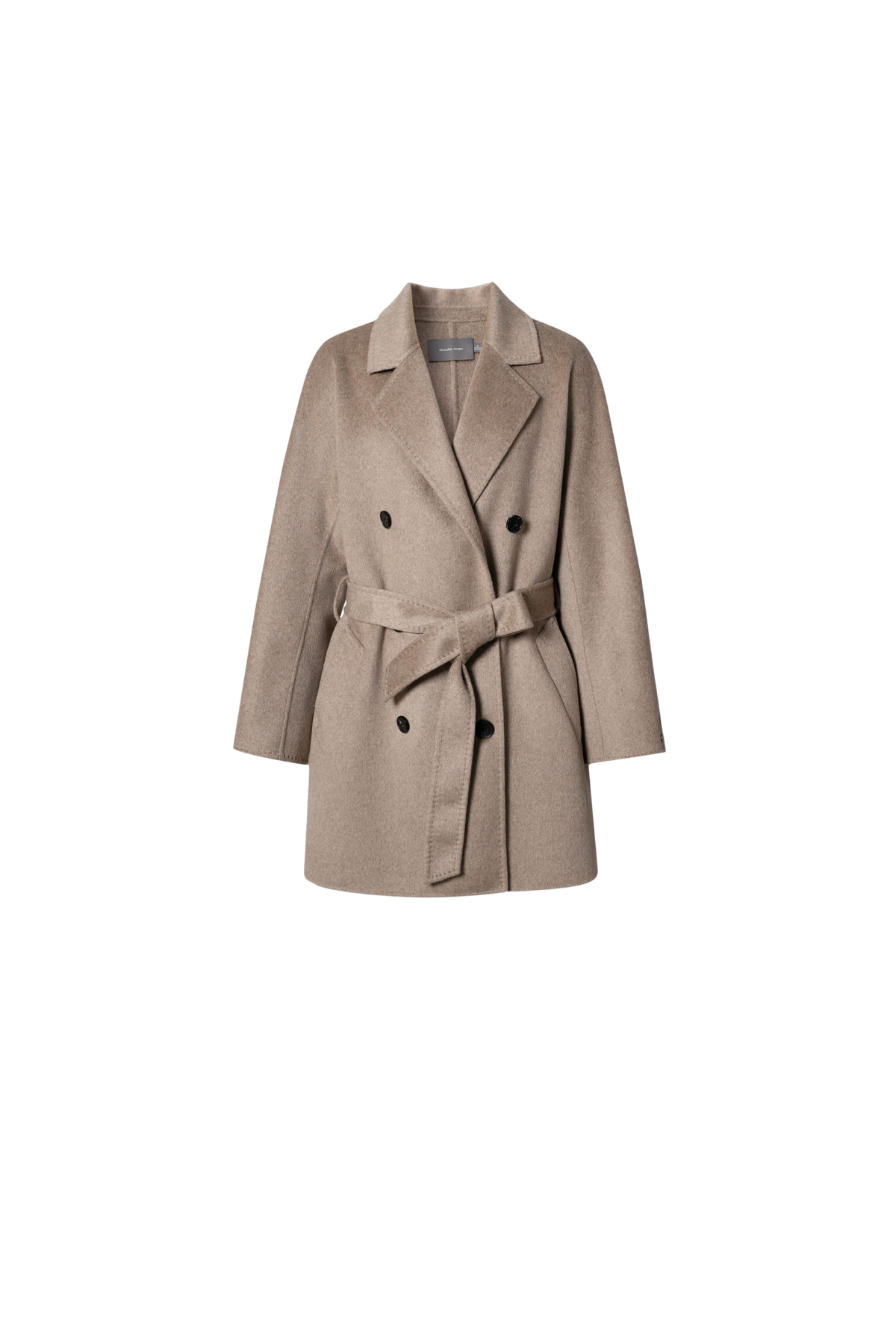 Notched Lapel Cashmere Coat