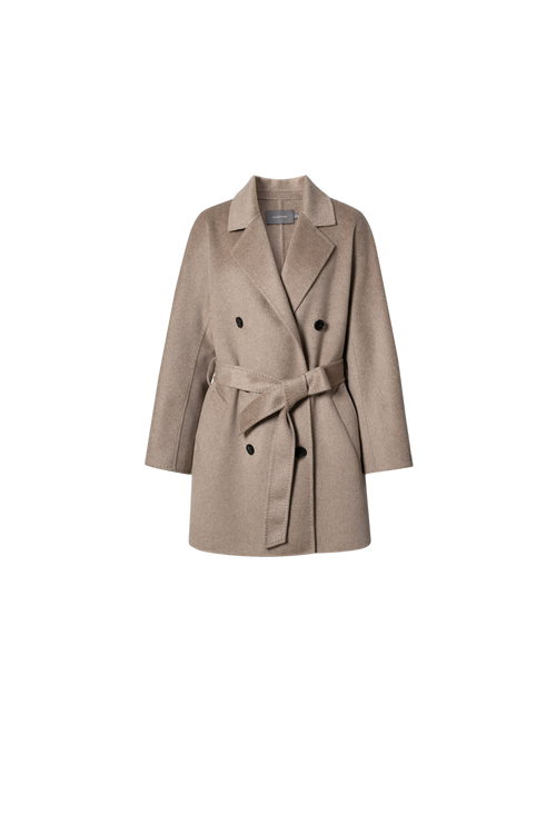 Load image 1 in gallery view. Notched Lapel Cashmere Coat
