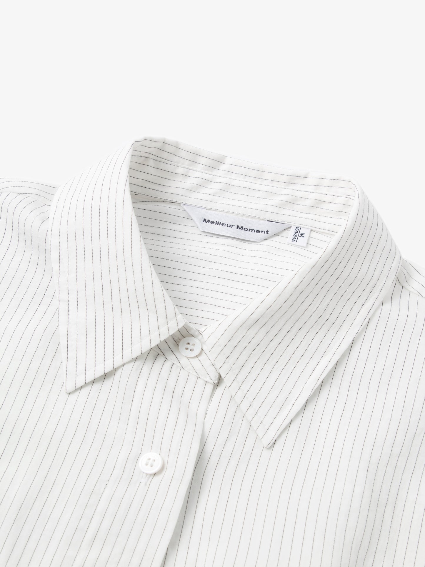 Cropped Lyocell-Blend Striped Shirt