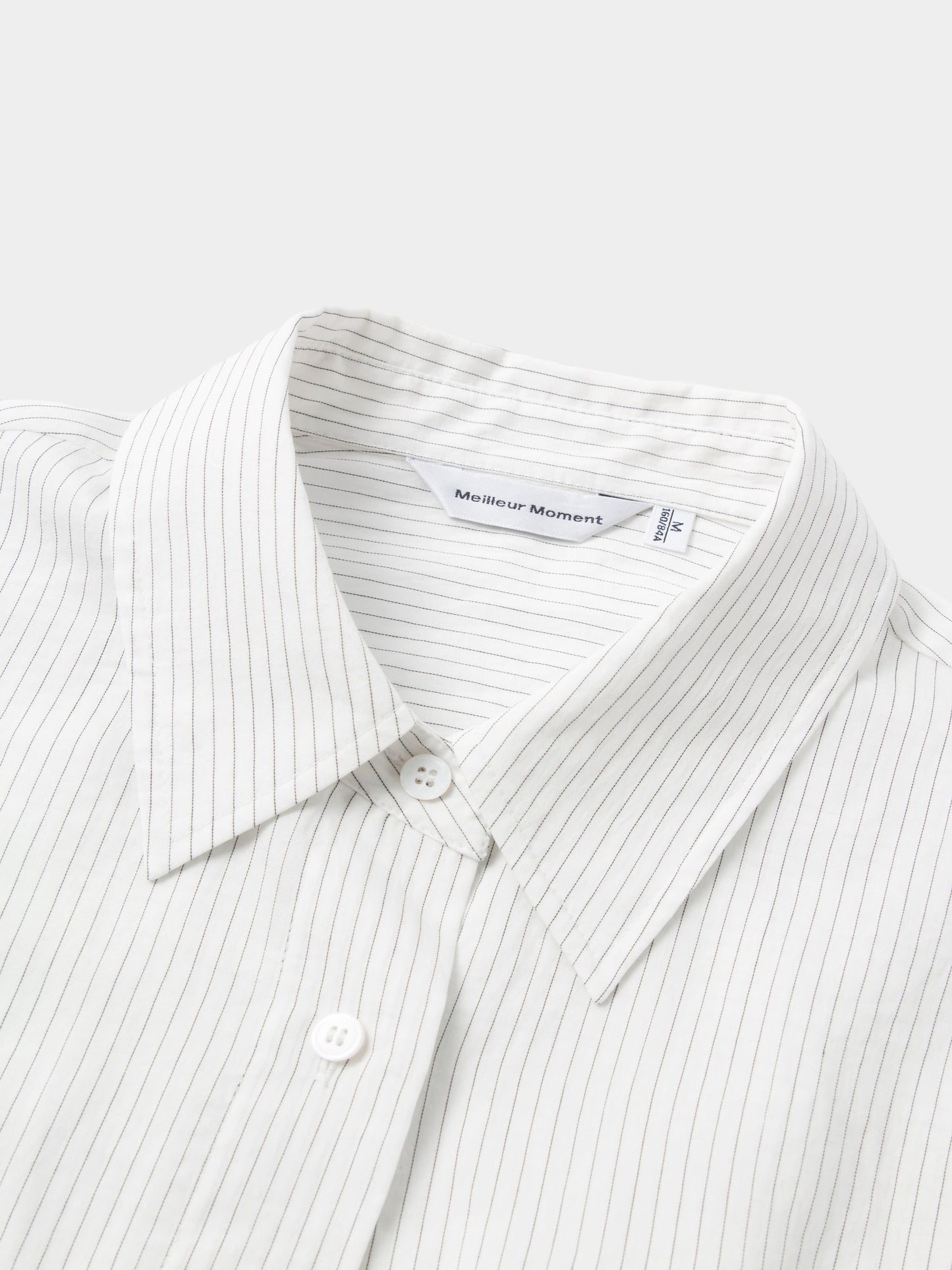 Cropped Lyocell-Blend Striped Shirt