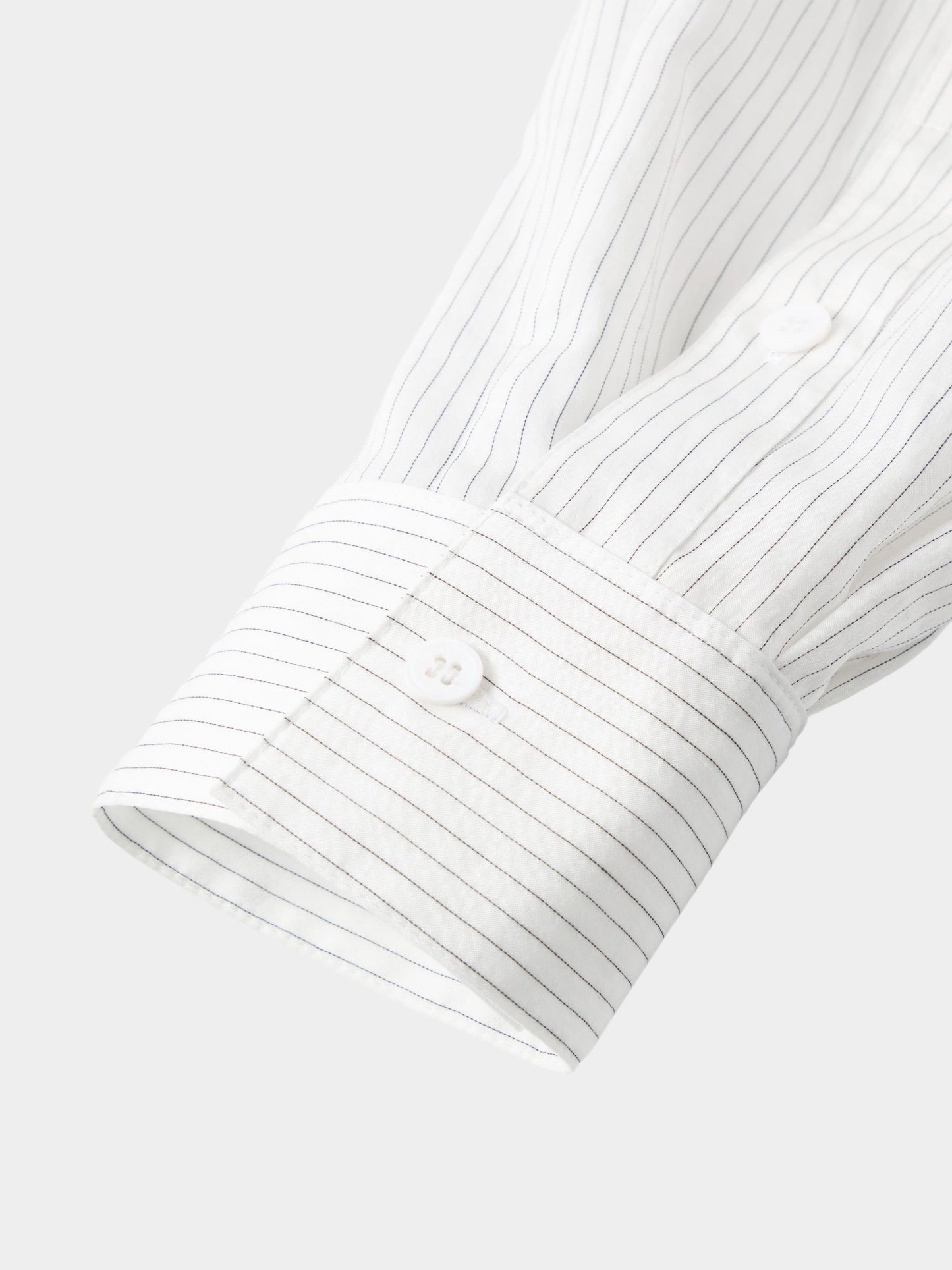 Cropped Lyocell-Blend Striped Shirt