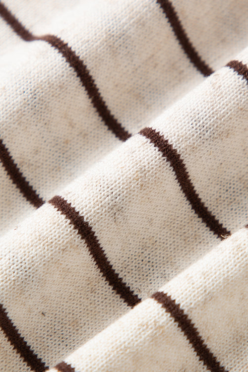 Load image 1 in gallery view. Twofer Tie-Sleeve Striped Cardigan