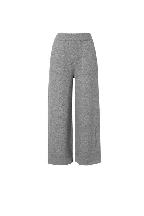 Load image 1 in gallery view. Cashmere Straight-Leg Knit Pants