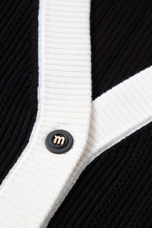 Load image 1 in gallery view. Black and White Cardigan