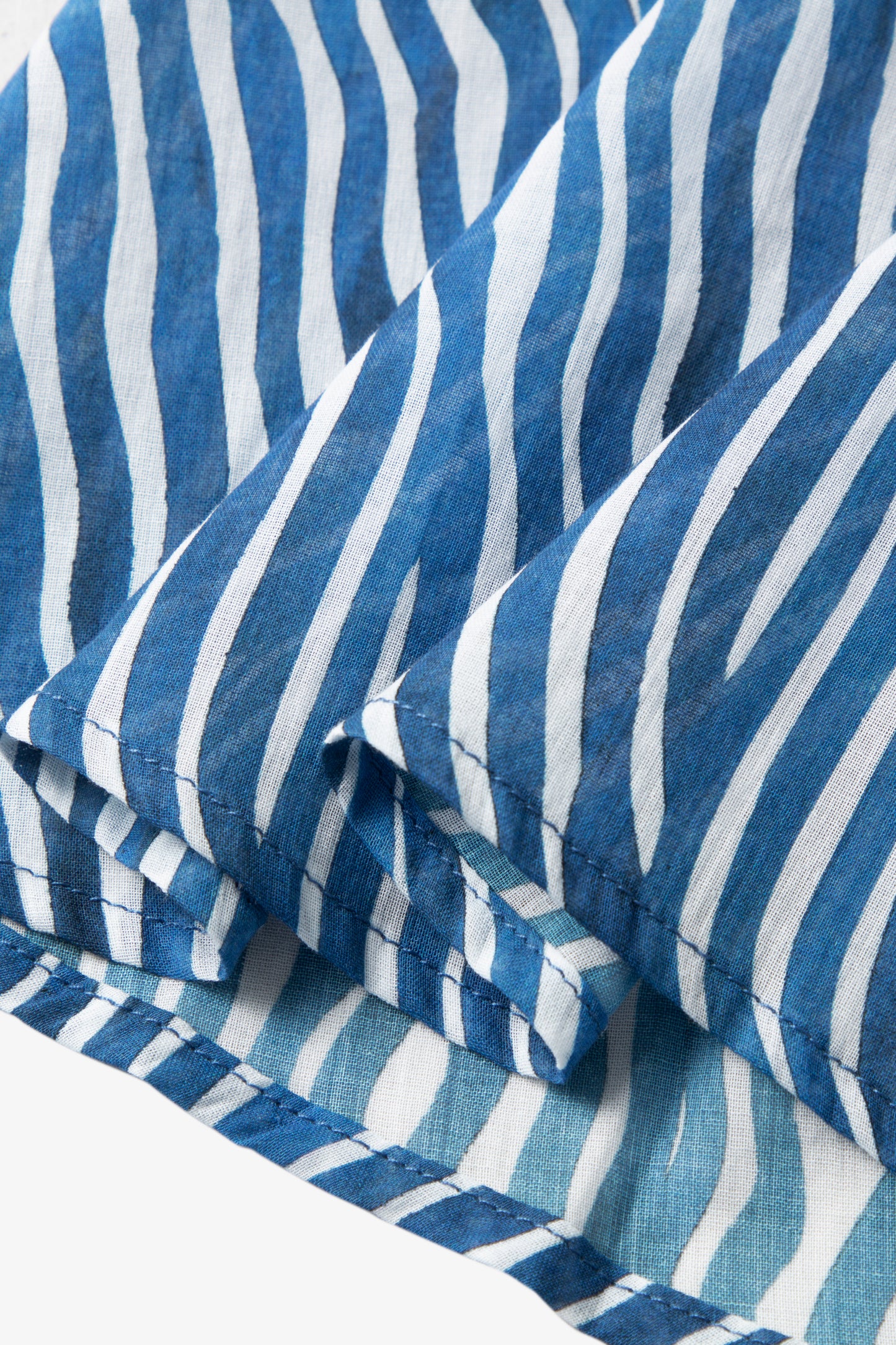 Cotton Stripe Spaghetti-Strap Midi Dress