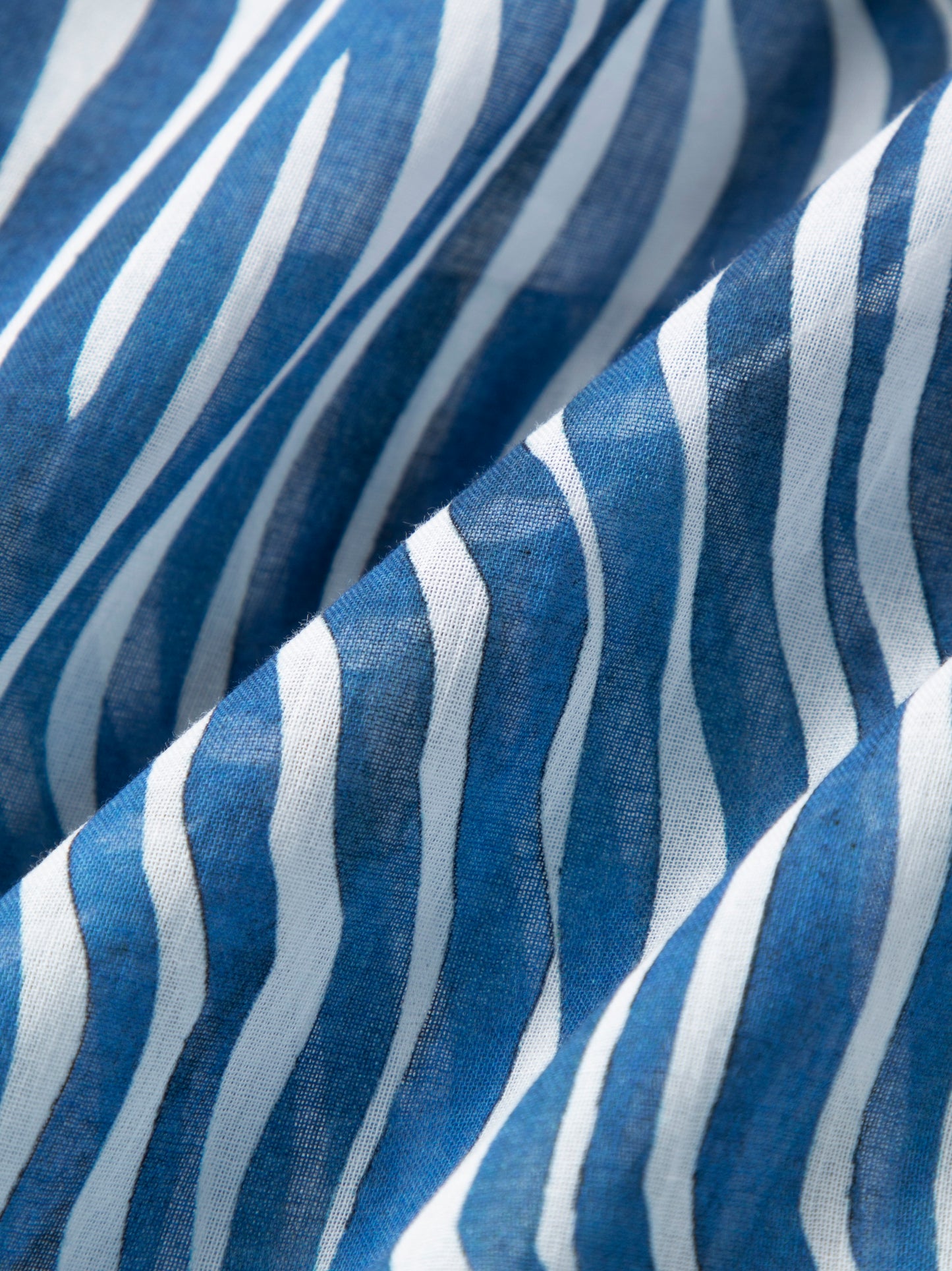 Cotton Stripe Spaghetti-Strap Midi Dress