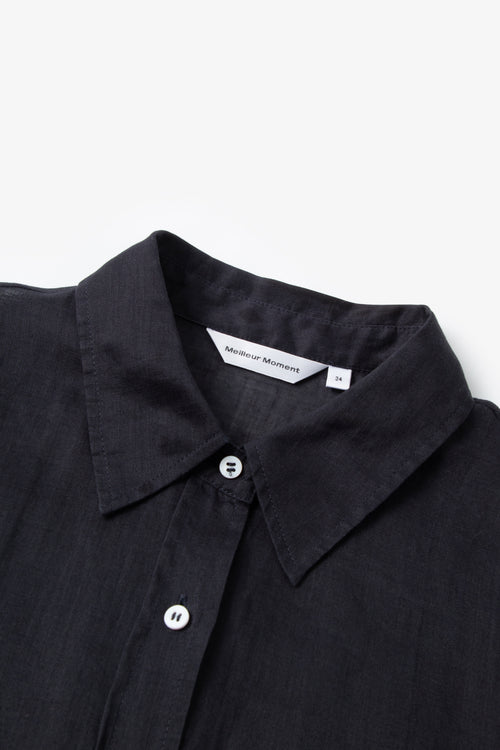 Load image 1 in gallery view. Pure Linen Relaxed Long-Sleeve Shirt