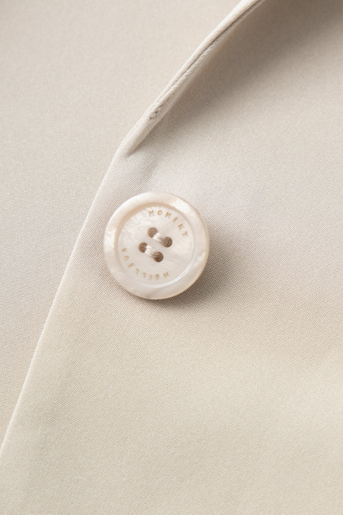 Load image 1 in gallery view. Relaxed-Fit Structured Shoulder V-Neck Short-Sleeve Blazer