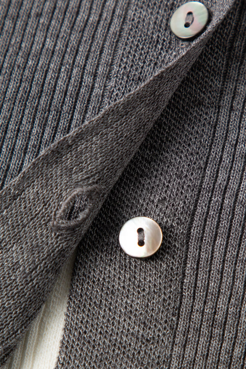 Load image 1 in gallery view. V-Neck Sleeveless Mock-Layered Cardigan