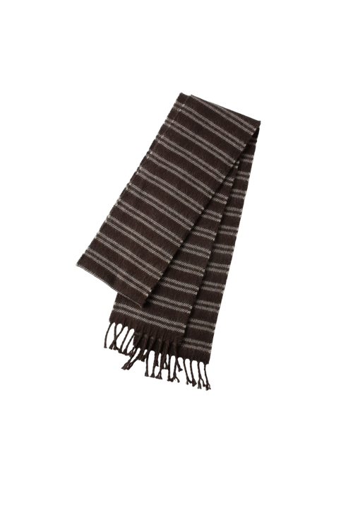 Load image 1 in gallery view. Striped Wool Blend Scarf