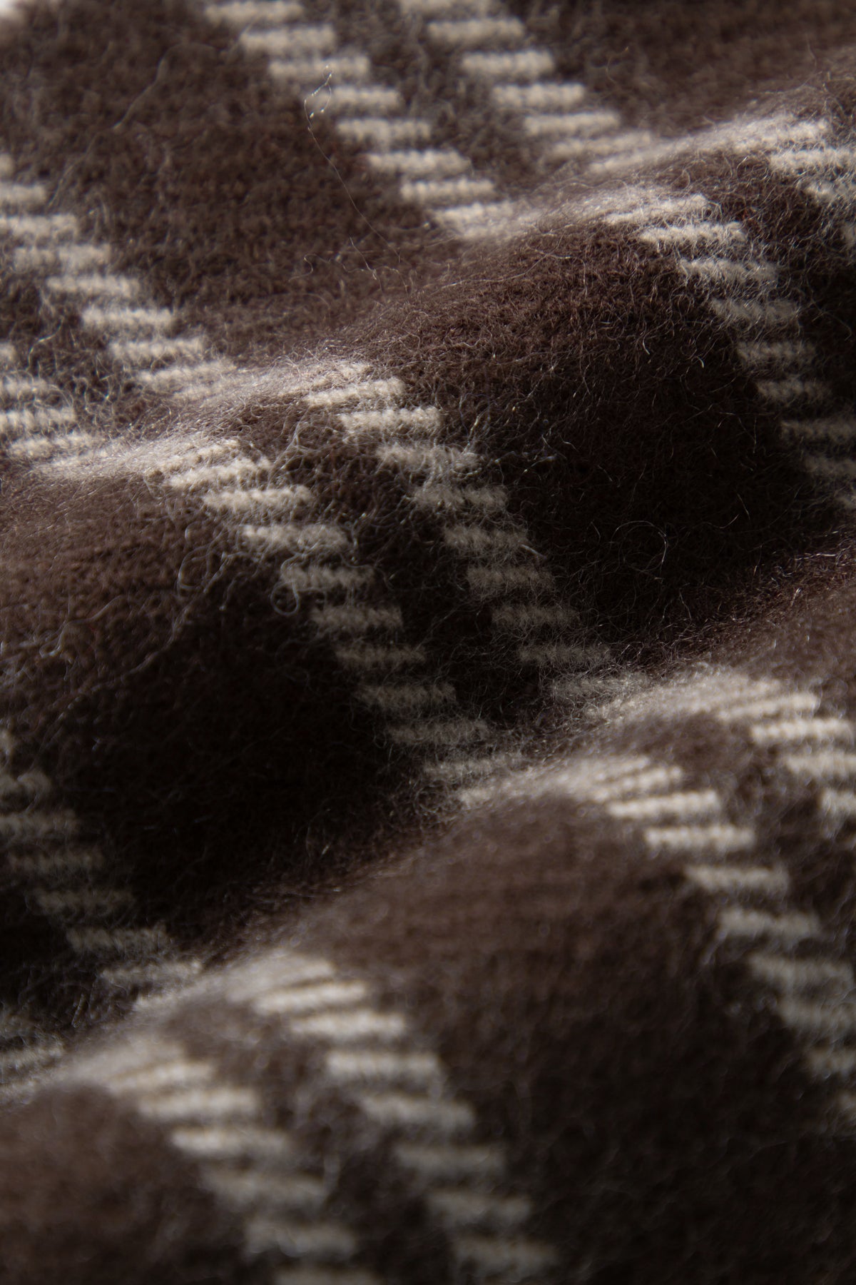Striped Wool Blend Scarf