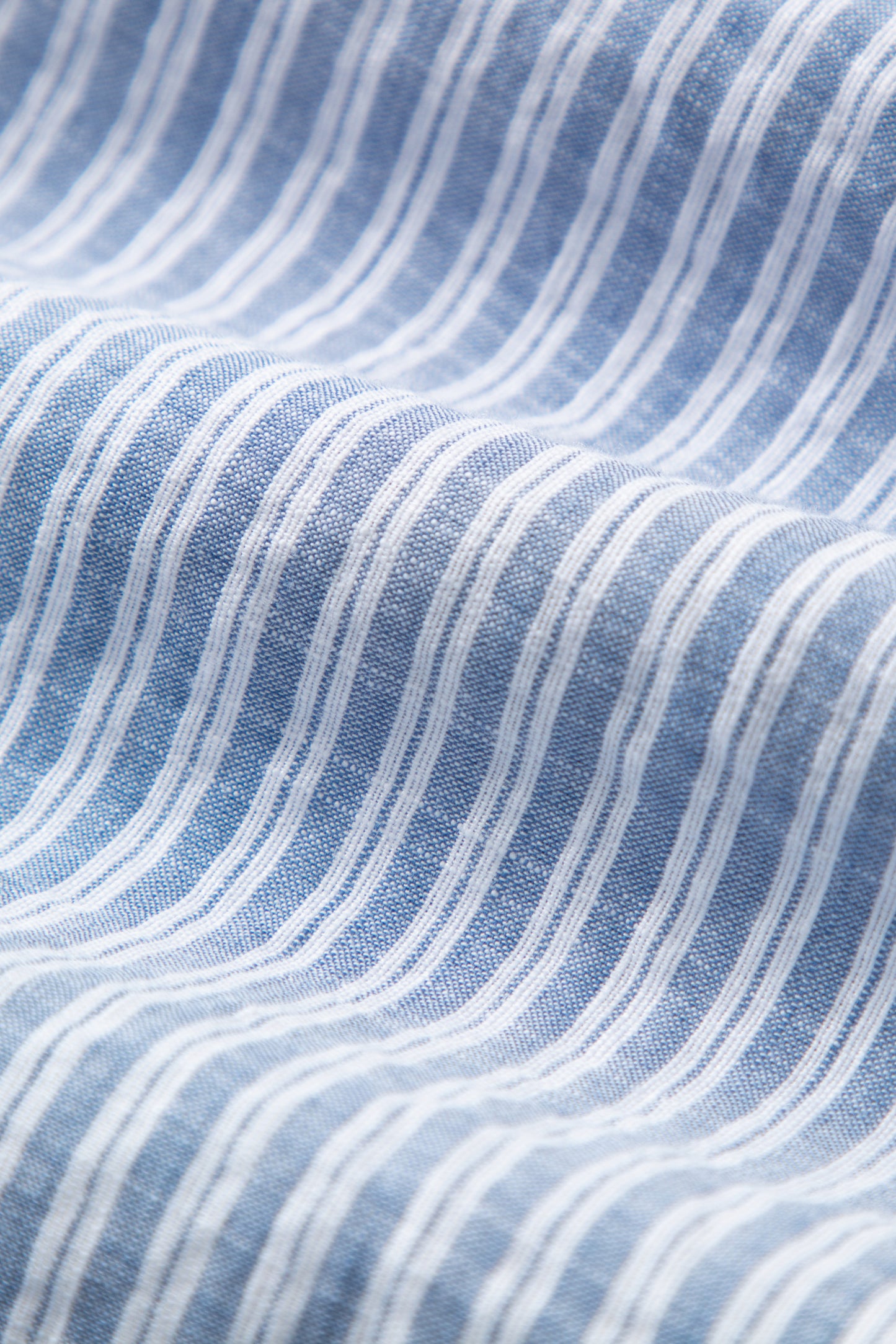 Striped Cotton-Linen Tie-Waist Shirt