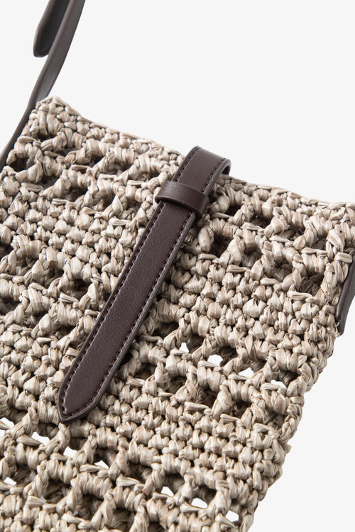 Load image 1 in gallery view. MM Straw Weave Bag