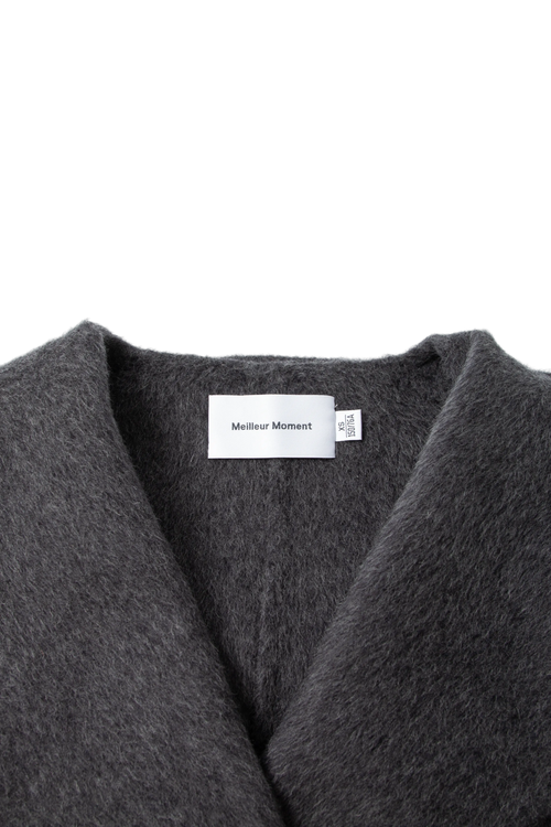 Load image 1 in gallery view. Hooded Belted Wool-Blend Coat