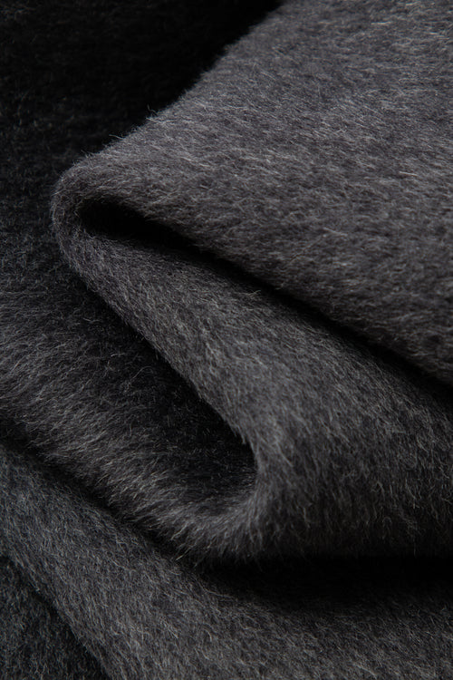 Load image 1 in gallery view. Hooded Belted Wool-Blend Coat