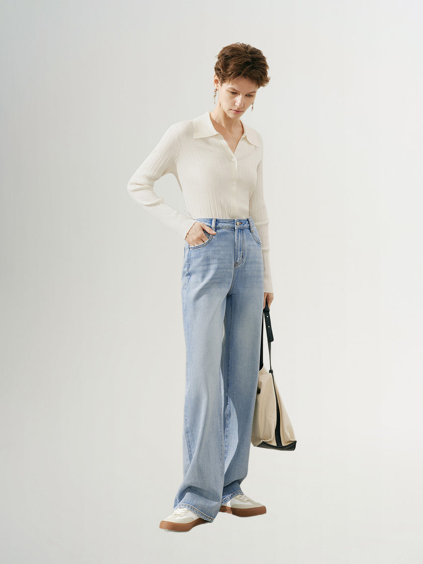 Polo Lyocell Knit Top