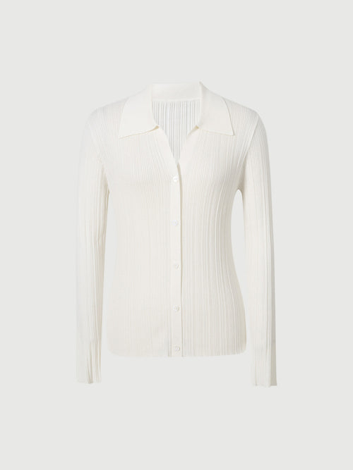 Load image 1 in gallery view. Polo Lyocell Knit Top