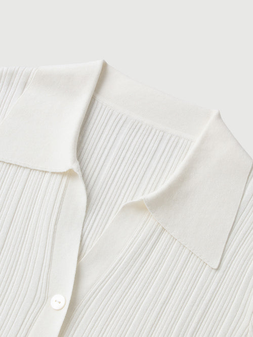 Load image 1 in gallery view. Polo Lyocell Knit Top