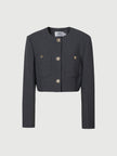 Pure Wool Cropped Jacket