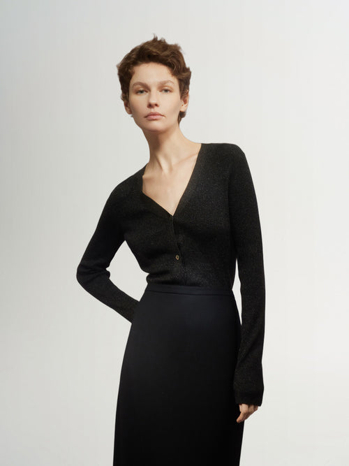 Load image 1 in gallery view. Wool Blend Slim-Fit Cardigan