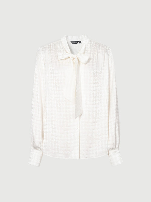 Load image 1 in gallery view. Tie-Neck Blouse