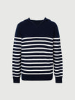 Striped Pure Wool Hoodie Sweater
