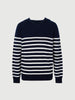 Striped Pure Wool Hoodie Sweater