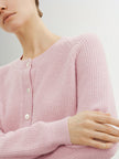 Ribbed Wool Blend Cardigan