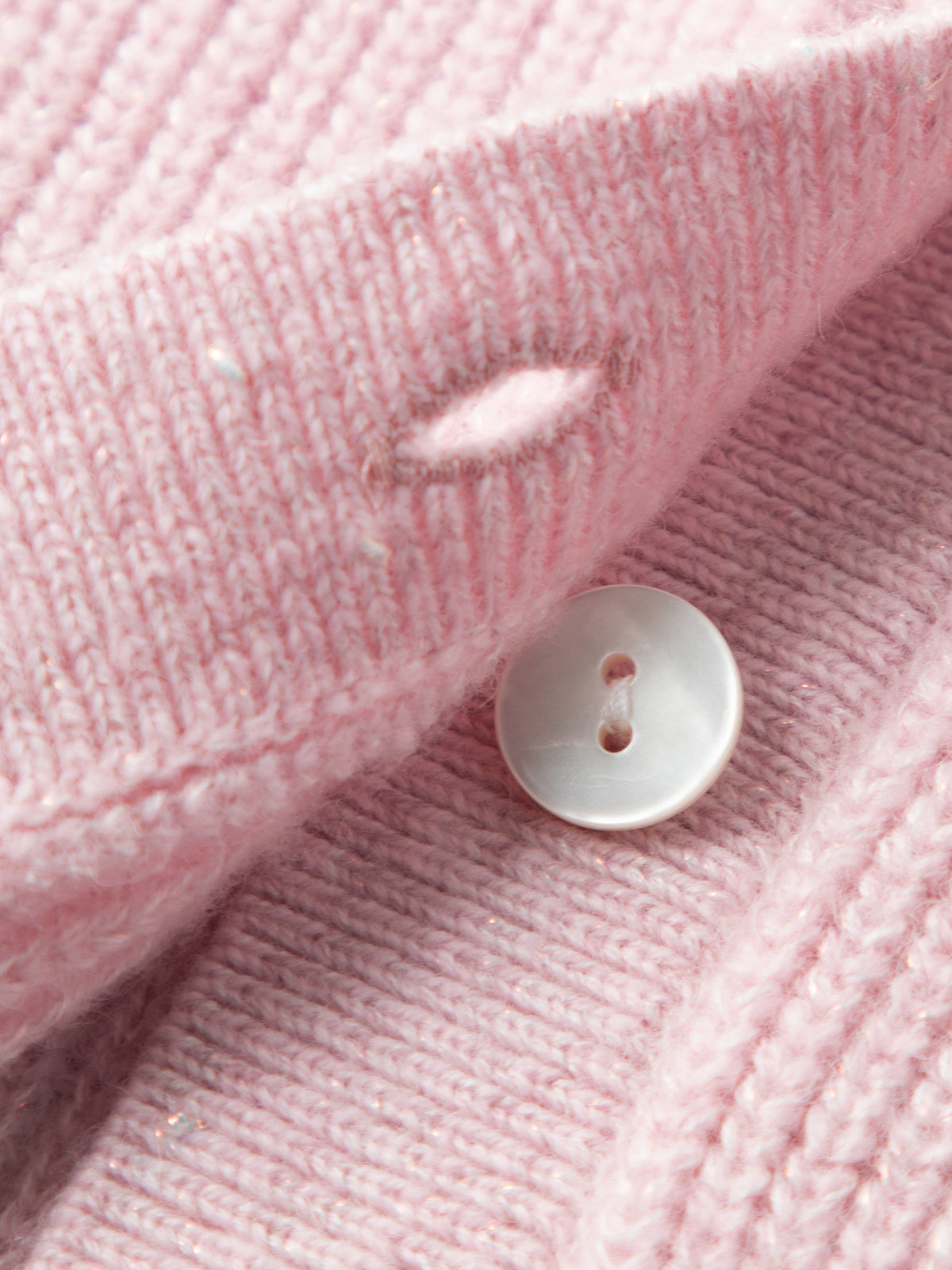 Ribbed Wool Blend Cardigan