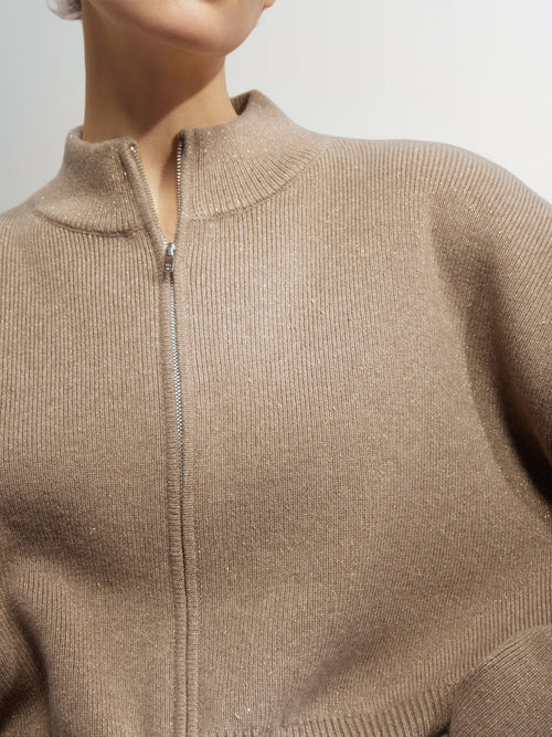Load image 1 in gallery view. Wool Zip Cardigan