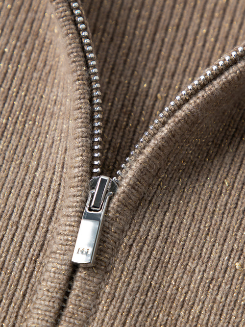Load image 1 in gallery view. Wool Zip Cardigan